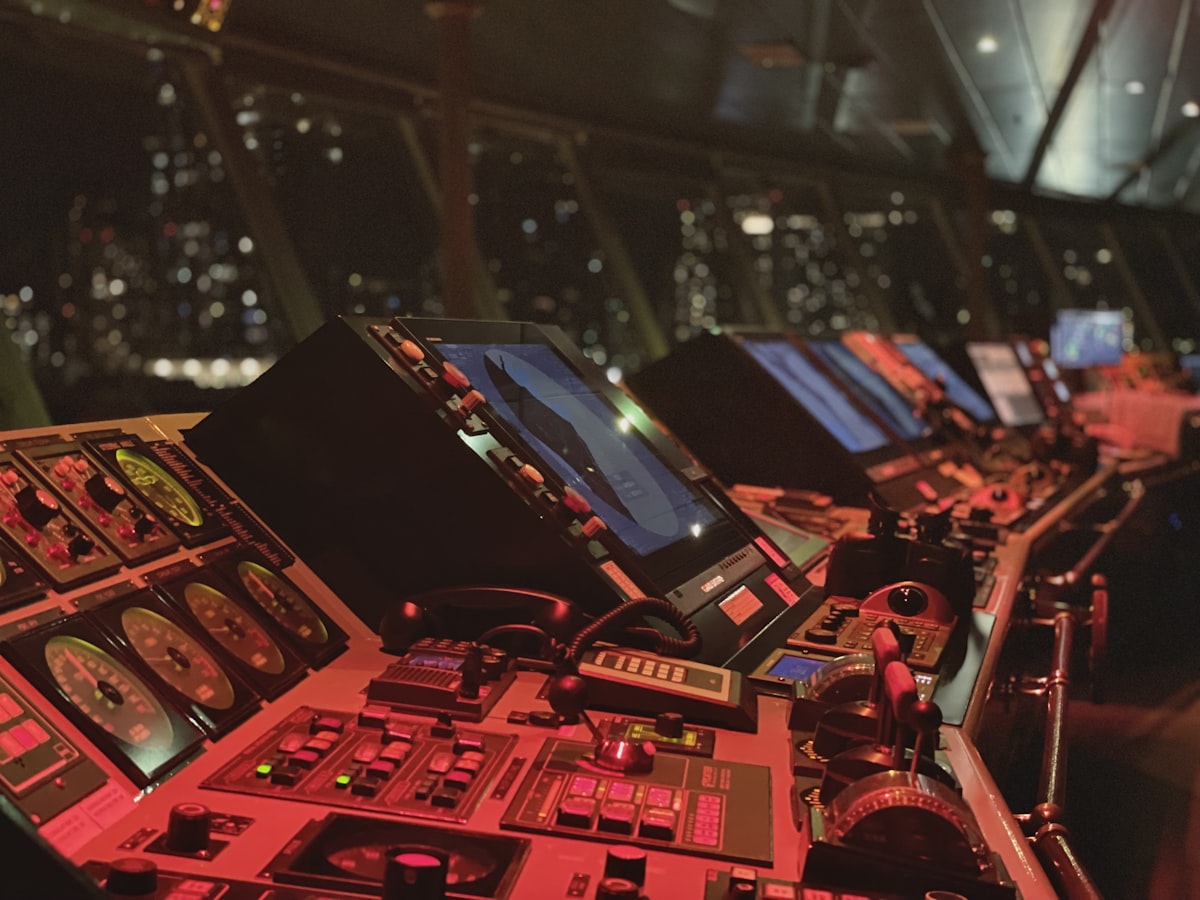 Ship bridge control room